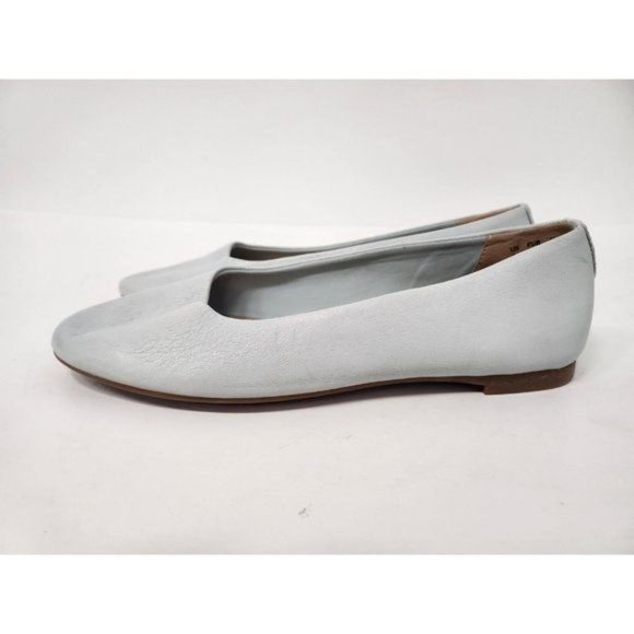 Hush Puppies Shoes - Hush Puppies Womens Ballet Flats Sz 7 Powder Blue Leather Slip On Comfort Shoes